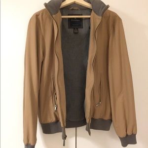 Brooks Brothers tan jacket with retractable hood